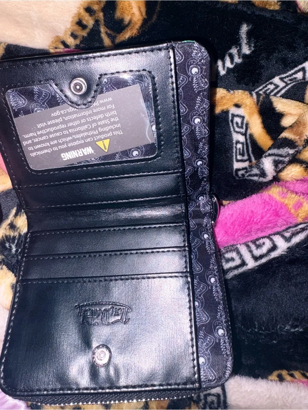 Bright Pink Cherry Print Wallet - Von Dutch